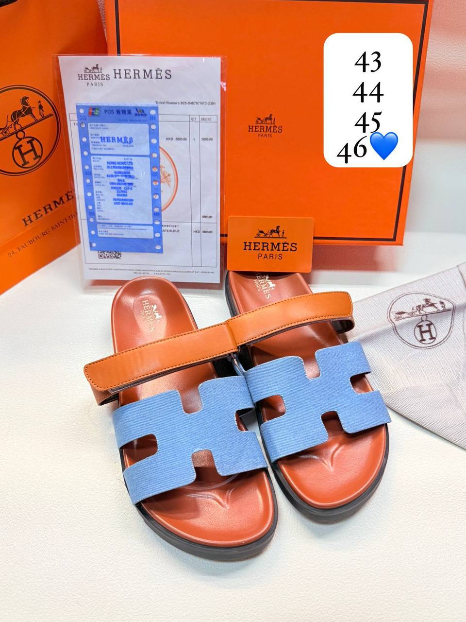 Hermes unisex
Size 36to41
Size 42to45
95 dhs✅

Zain236
♥️♥️♥️