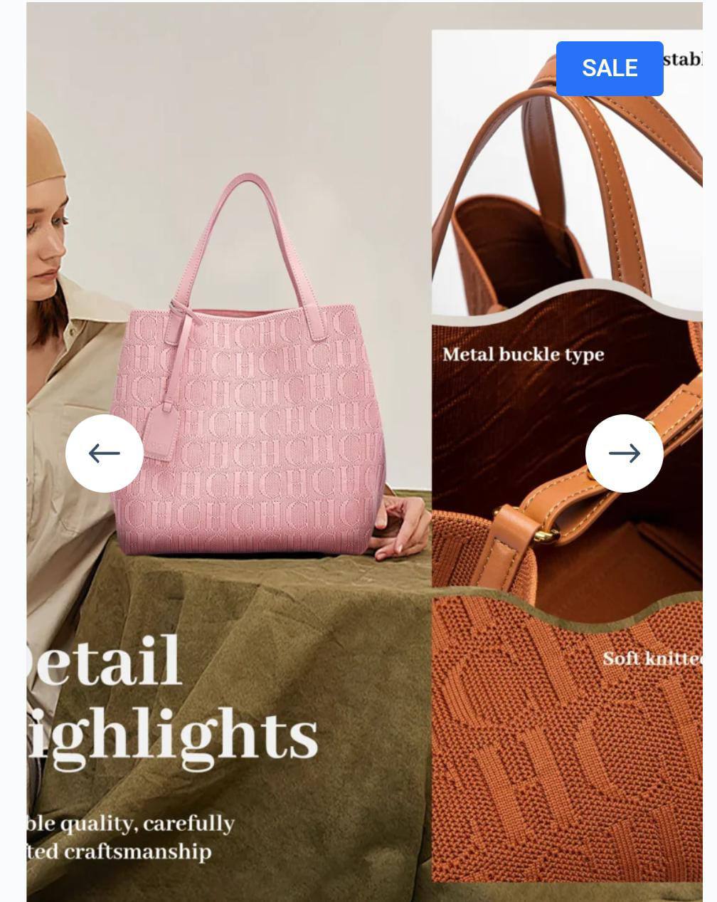 CH
155 dhs❣️
size:26*25.5*20
2in1
Made of knitted fabric
Very beautiful

Zain07
♥️♥️♥️