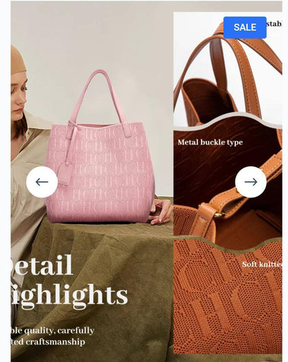 CH
155 dhs❣️
size:26*25.5*20
2in1
Made of knitted fabric
Very beautiful

Zain07
♥️♥️♥️