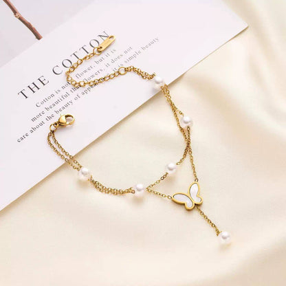 New arrival Stainless steel with18k gold plated anklet 
30 dhs🗽

Zain243
♥️♥️♥️