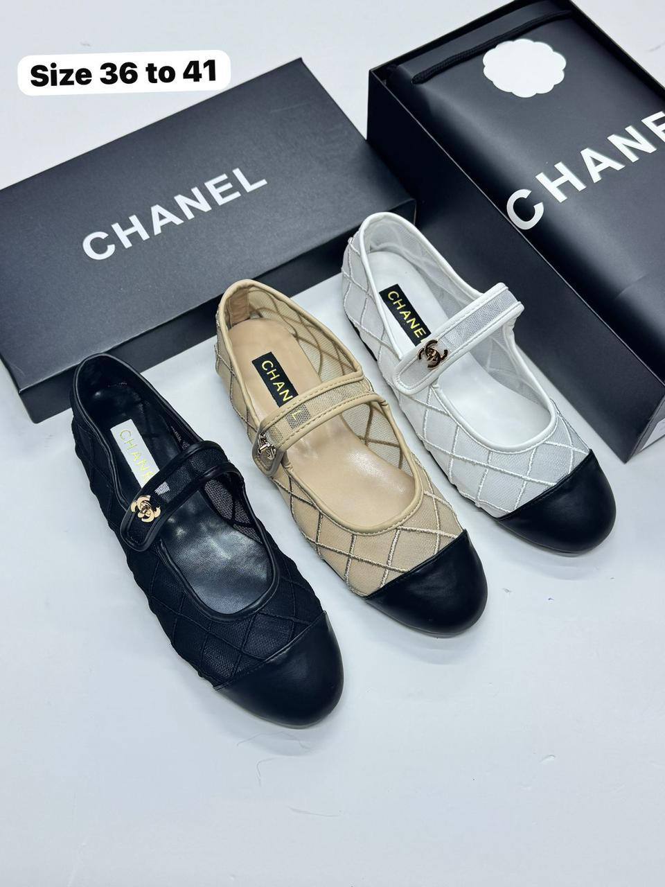 CHANEL BALLERINA SHOES
SIZE 36-37-38-39-40-41
105 dhs🪙💕

Zain86
♥️♥️♥️