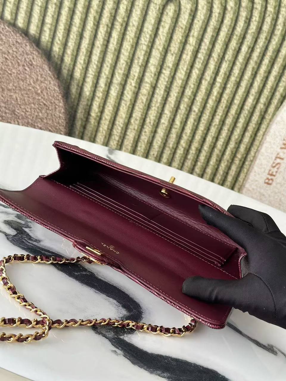 Chanel Lizard Calfskin Embossed Clutch With Chain✅*
⁠*size 25 cm*
For Price 👇 WhatsApp✅
0568585901 
0507557372
0552275751 Owner Zain 👌

Zain274
♥️♥️♥️