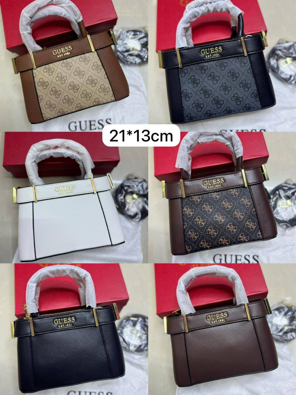 🌹 Guess Hanbag
1⃣️ First quality +🎁
size : 21 * 13 * 7 cm
95 dhs👑
with box 🎁

Zain115
♥️♥️♥️