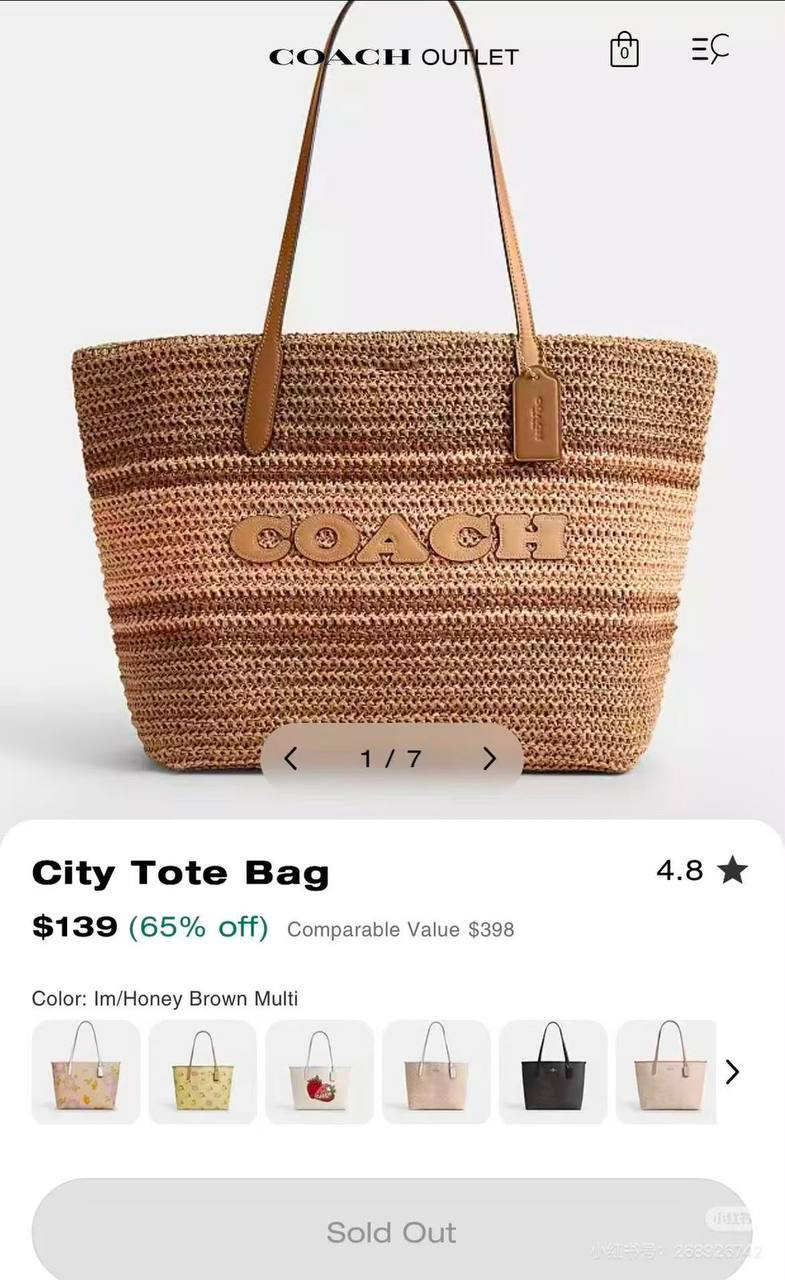 Coach
Size  38cm
95 dhs💛

Zain04
♥️♥️♥️