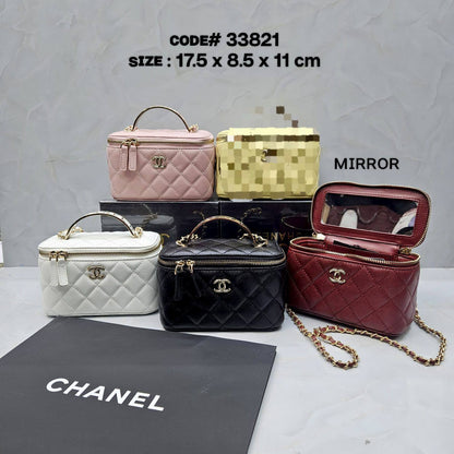 CHANEL ᴠᴀɴɪᴛʏ ᴅʀᴇssᴇʀ
ʜᴀs ᴍɪʀʀᴏʀ ɪɴsɪᴅᴇ
ᴄᴀᴠɪᴀʀ ʟᴇᴀᴛʜᴇʀ ᴍᴀᴛᴇʀɪᴀʟ
ɢᴏʟᴅ ʜᴀʀᴅᴡᴀʀᴇ
sɪᴢᴇ : 17.5 cm
ᴡɪᴛʜ BOX
🎁🎁🎁

90 dhs❤️

Zain31
♥️♥️♥️
