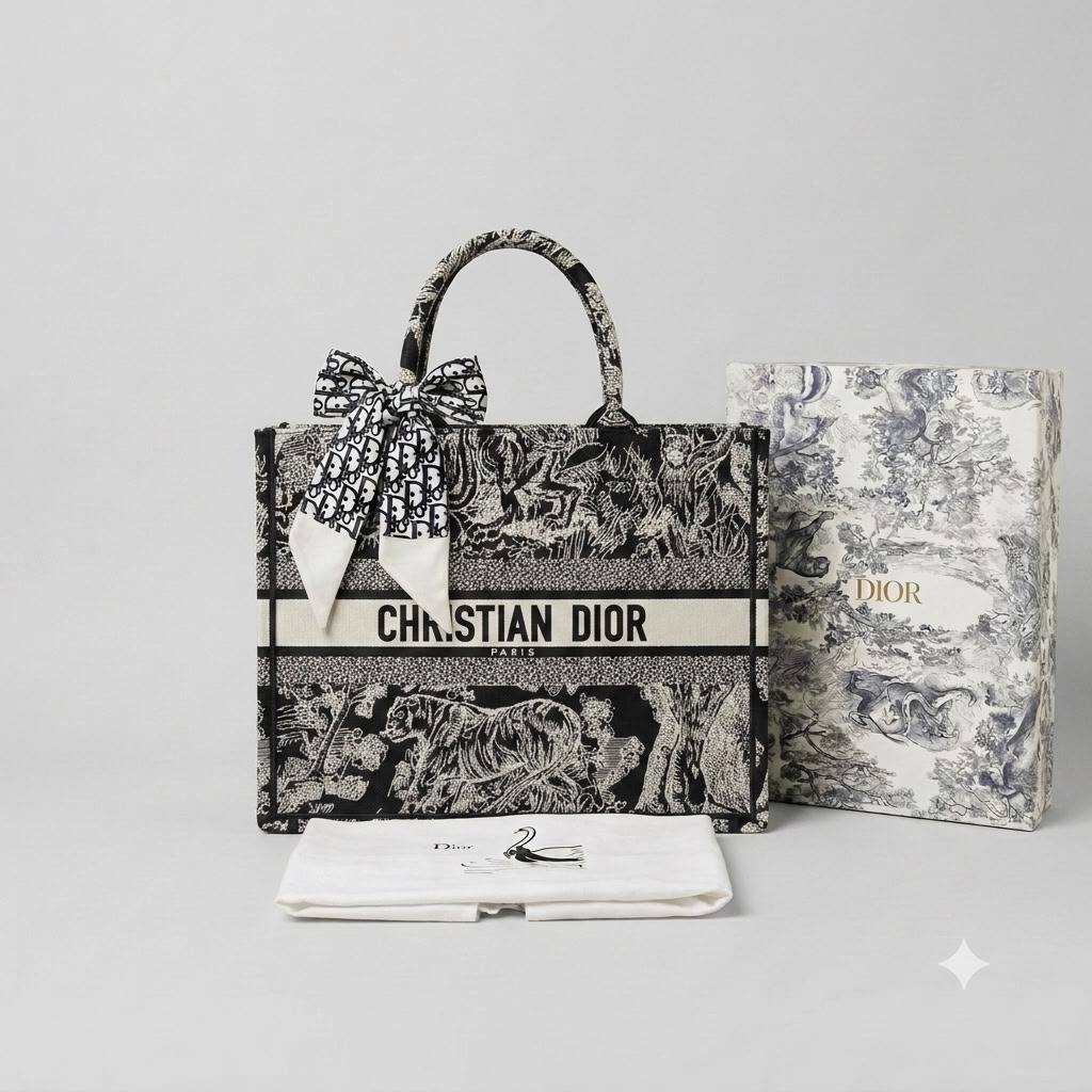 CHRISTIAN DIOR
Booktote Shopper Bag
Oblique and Tiger Design
With BOX
Size: 41 cm

120 dhs🇦🇪🇦🇪

Zain239
♥️♥️♥️