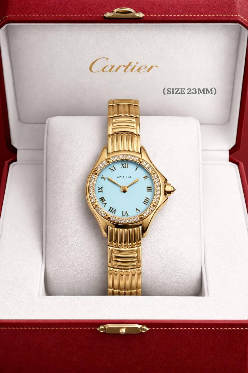 Cartier watch for ladies good quality 
320 dhs💓
 (size 23mm)

Zain59
♥️♥️♥️