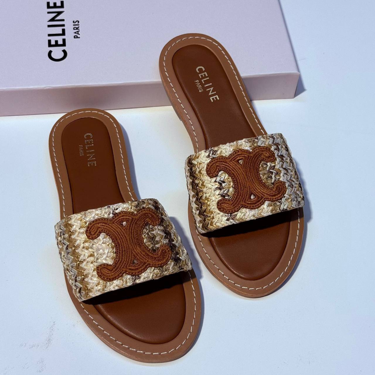 NEW CAME
CELINE SLIPPER
GOOD QUALITY
110 dhs✅
Size 36 TO 41

Zain40
♥️♥️♥️