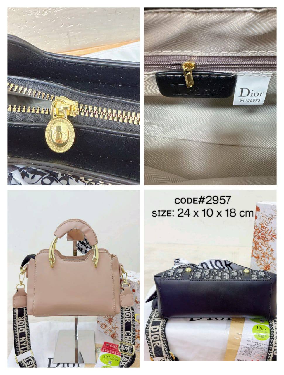 CHRISTIAN DIOR
ᴛᴏᴘ ʜᴀɴᴅ ʙᴀɢ
ᴄᴀɴᴠᴀs & ʟᴇᴀᴛʜᴇʀ ᴍᴀᴛᴇʀɪᴀʟ
ᴢɪᴘᴘᴇʀ ᴛʏᴘᴇ ɢᴏʟᴅ ʜᴀʀᴅᴡᴀʀᴇ
ᴡɪᴛʜ ʟᴏɴɢ sᴛʀᴀᴘ
sɪᴢᴇ : 24 cm
ᴡɪᴛʜ BOX
🎁🎁🎁
75 dhs🪙🌨️

Zain31
♥️♥️♥️
