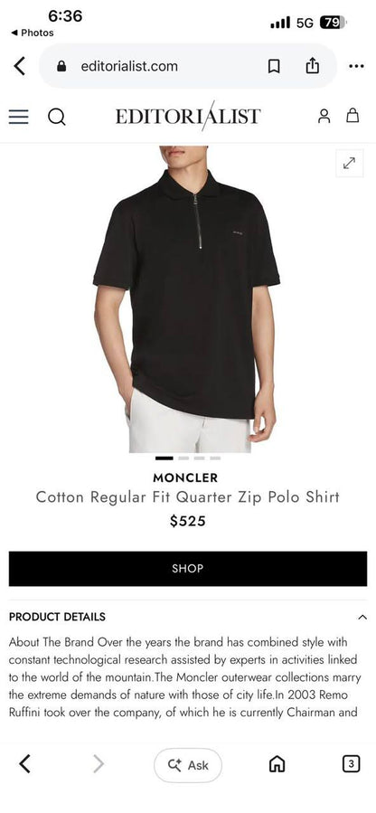 MONCLER❣️
SUPER MASTER QUALITY ✨
SIZE :S M L XL XXL
320 dhs🇦🇪🇦🇪

Zain327
♥️♥️♥️