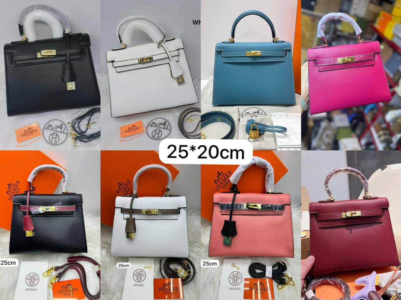 ❤️ Hermes Kelly
1️⃣ First quality + 🎁
Size : 25 * 20  cm
95 dhs✅
with box 🎁

Zain115
♥️♥️♥️