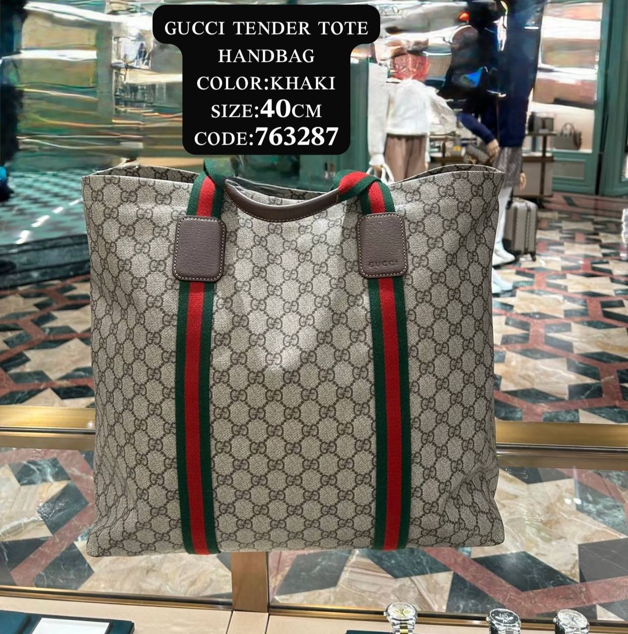 Gᴜᴄᴄɪ ᴛᴇɴᴅᴇʀ ᴛᴏᴛᴇ 
ʜᴀɴᴅʙᴀɢ
ʟᴇᴀᴛʜᴇʀ 
sɪᴢᴇ:𝟒𝟎*𝟑𝟖*𝟏𝟗ᴄᴍ
130 dhs🪙🌨️

Zain56
♥️♥️♥️