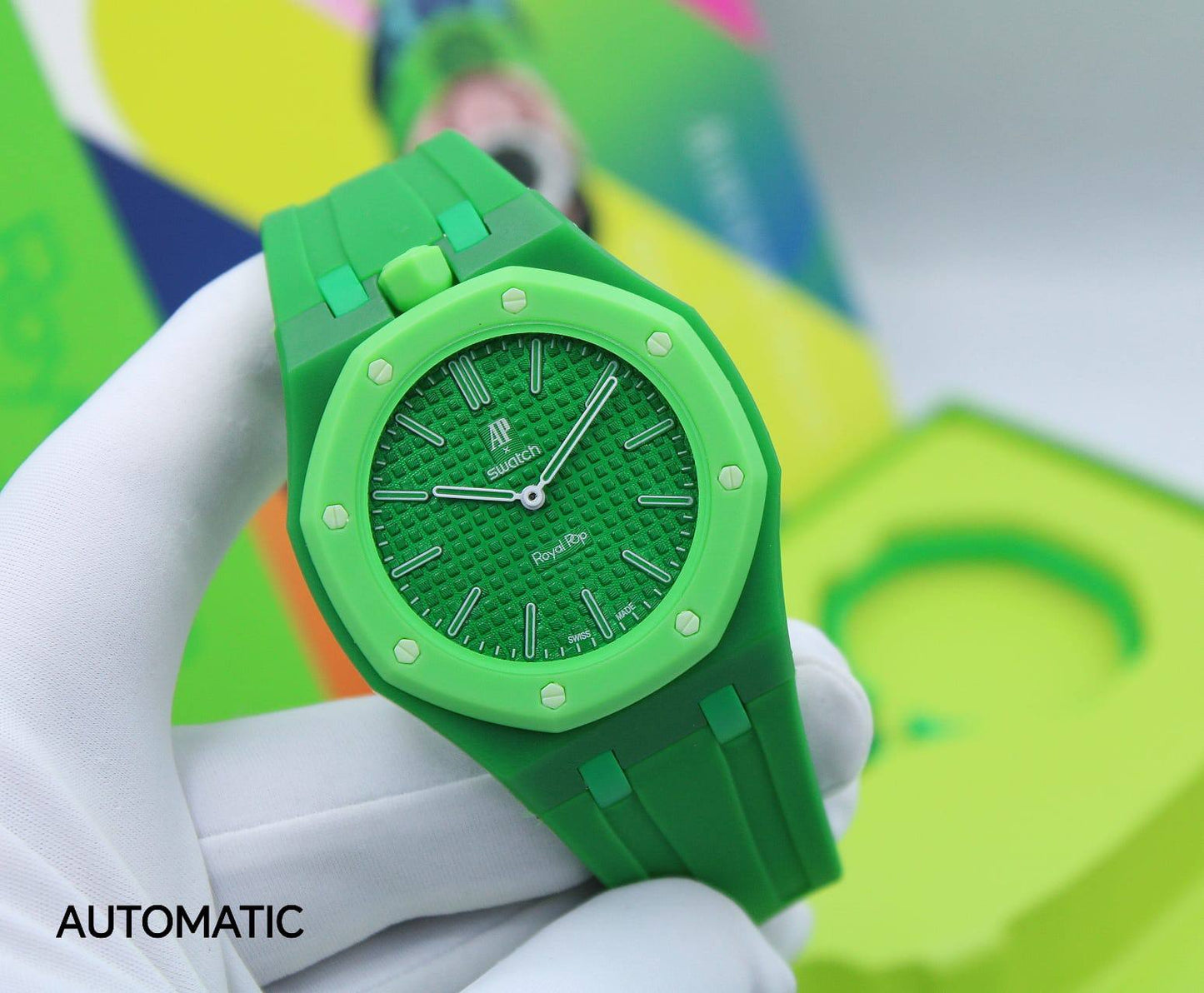 AUDEMARS PIGUET SWATCH
Master
     *ROYAL POP*
*AUTOMATIC*
350 dhs✅

Zain304
♥️♥️♥️