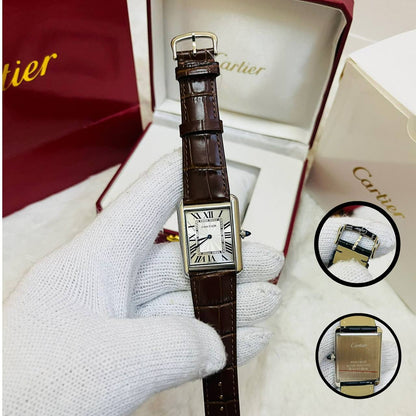 Cartier tank
220 dhs🪙💕
*Battery*
*Good quality*

Zain29
♥️♥️♥️