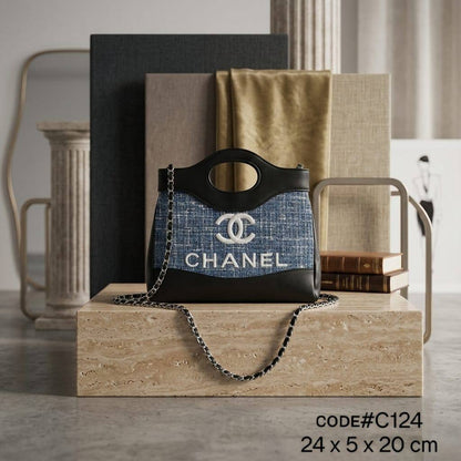 CHANEL ᴛᴡᴇᴇᴅ ʜᴀɴᴅ ʙᴀɢ
ғᴇᴀᴛᴜʀɪɴɢ ᴄᴜᴛ - ᴏᴜᴛ ᴛᴏᴘ ʜᴀɴᴅʟᴇ
ᴡɪᴛʜ ʟᴏɴɢ ᴄʜᴀɪɴ ʙᴇʟᴛ sᴛʀᴀᴘ
sɪᴢᴇ : 24 cm

65 dhs🇦🇪

Zain31
♥️♥️♥️