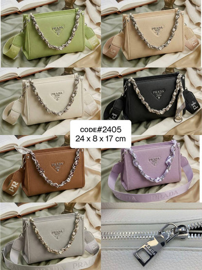 24PRADA ᴄʀᴏssʙᴀɢ
ᴍᴀᴛᴛᴇ sᴏғᴛ ʟᴇᴀᴛʜᴇʀ
ᴡɪᴛʜ ᴄʜᴀɪɴ ᴛᴡɪʟʟʏ ʙᴇʟᴛ
ᴀɴᴅ ʟᴏɴɢ ᴛʀɪᴍ sᴛʀᴀᴘ
sɪʟᴠᴇʀ ʜᴀʀᴅᴡᴀʀ
sɪᴢᴇ : 24 cm

65 dhs✅

Zain31
♥️♥️♥️
