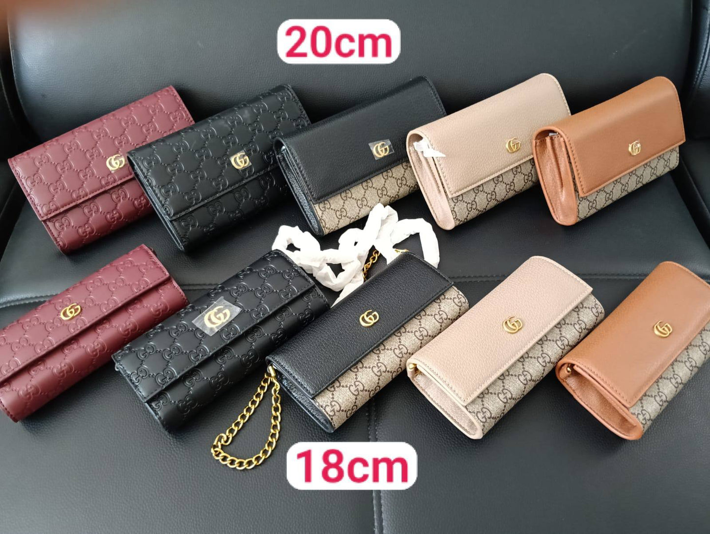 Coach - Gucci - Aigner - CH
90 dhs🇦🇪🇦🇪
with box
size 20cm
size  18cm
two size

Zain26
♥️♥️♥️