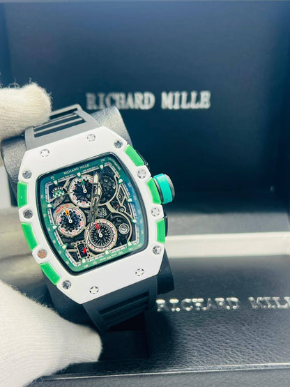 Richard mile
*Chronograph working*
120 dhs✅

Zain29
♥️♥️♥️