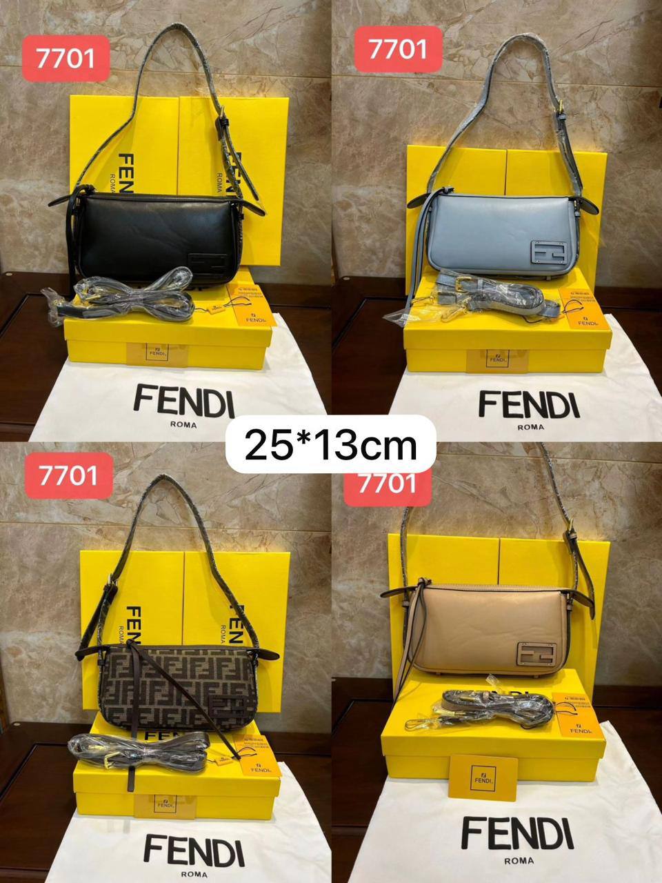 Fendi simply
1⃣️ First quality +🎁
Size : 25 * 13 * 6 cm
85 dhs🪙🌨️

with box 🎁

Zain115
♥️♥️♥️