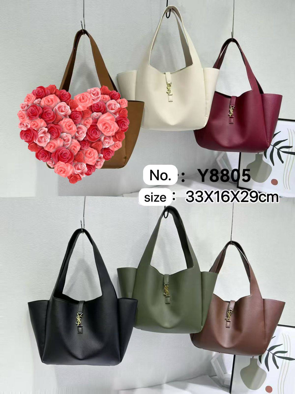 ❤️ YSL BEA
1️⃣ Frist quality
Size: 33 * 29  cm
115 dhs❣️

Zain115
♥️♥️♥️