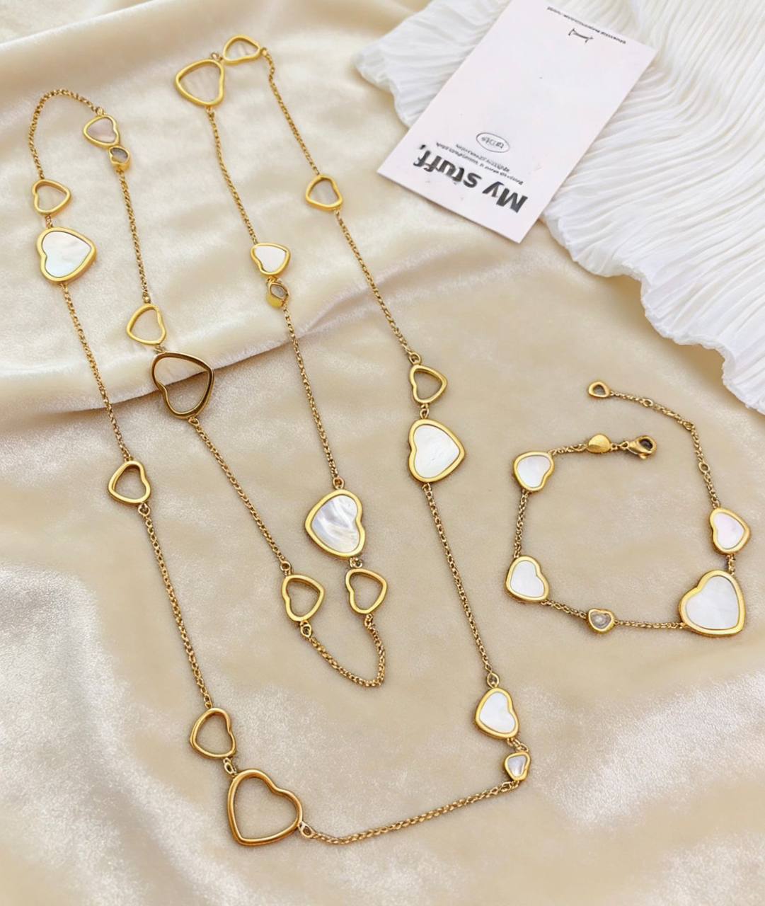 LONG NECKLACE 
BRACELET 
MASTER ✨💫
With BOX AND PAPER BAG🎁🛍️
170 DHS✅

Zain89
♥️♥️♥️