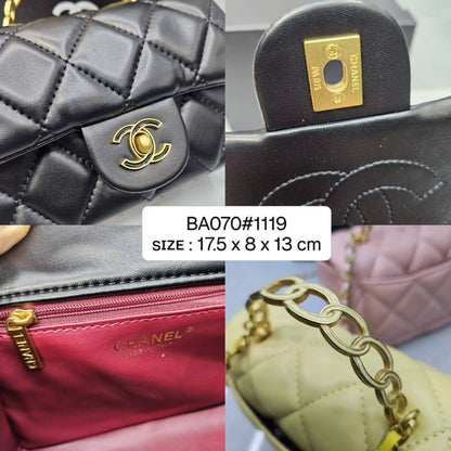 CHANEL ᴄʟᴀssɪᴄ
ᴛᴏᴘ ʜᴀɴᴅʟᴇ ᴍɪɴɪ ғʟᴀᴘ
ʟᴀᴍʙsᴋɪɴ ᴍᴀᴛᴇʀɪᴀʟ
sɪᴢᴇ : 17.5 cm
ᴡɪᴛʜ BOX
🎁🎁🎁

85 dhs🪙🌨️

Zain31
♥️♥️♥️