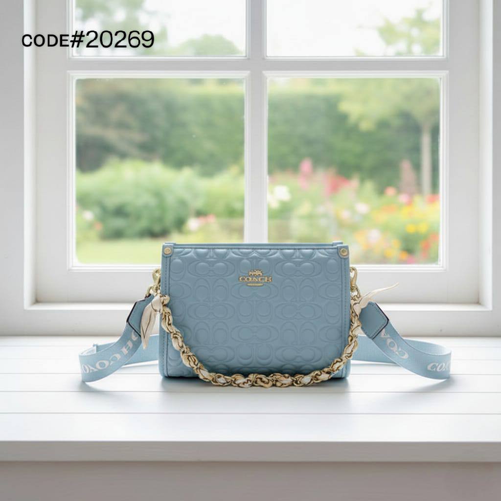 Coach ᴄʀᴏssʙᴀɢ
ᴡɪᴛʜ ᴄʜᴀɪɴ ʙᴇʟᴛ ᴛᴡɪʟʟʏ
sɪᴢᴇ : 24 cm

60 dhs🪙💚

Zain31
♥️♥️♥️