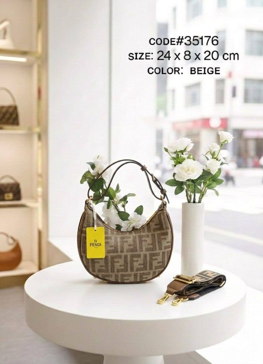 FENDI ғᴇɴᴅɪɢʀᴀᴘʜʏ
ʜᴀʟғ ᴍᴏᴏɴ ᴛᴏᴘ sʜᴏᴜʟᴅᴇʀ ʙᴀɢ
ᴄᴀɴᴠᴀs ᴊᴀᴄǫᴜᴀʀᴅ ғᴀʙʀɪᴄ
& ᴍᴀᴛᴛᴇ ʟᴇᴀᴛʜᴇʀ ᴍᴀᴛᴇʀɪᴀʟ
ɪᴛ ʜᴀs ʟᴏɴɢ sᴛʀᴀᴘ
ɢᴏʟᴅ ʜᴀʀᴅᴡᴀʀᴇ
sɪᴢᴇ : 24 cm

70 dhs✅

Zain31
♥️♥️♥️