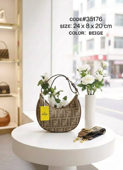 FENDI ғᴇɴᴅɪɢʀᴀᴘʜʏ
ʜᴀʟғ ᴍᴏᴏɴ ᴛᴏᴘ sʜᴏᴜʟᴅᴇʀ ʙᴀɢ
ᴄᴀɴᴠᴀs ᴊᴀᴄǫᴜᴀʀᴅ ғᴀʙʀɪᴄ
& ᴍᴀᴛᴛᴇ ʟᴇᴀᴛʜᴇʀ ᴍᴀᴛᴇʀɪᴀʟ
ɪᴛ ʜᴀs ʟᴏɴɢ sᴛʀᴀᴘ
ɢᴏʟᴅ ʜᴀʀᴅᴡᴀʀᴇ
sɪᴢᴇ : 24 cm

70 dhs✅

Zain31
♥️♥️♥️