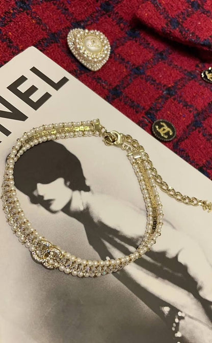 Chanel set
Choker necklace 
Bracelet 
Master quality 🪎

145 dhs🇦🇪🇦🇪  normal box 📦

Zain48
♥️♥️♥️
