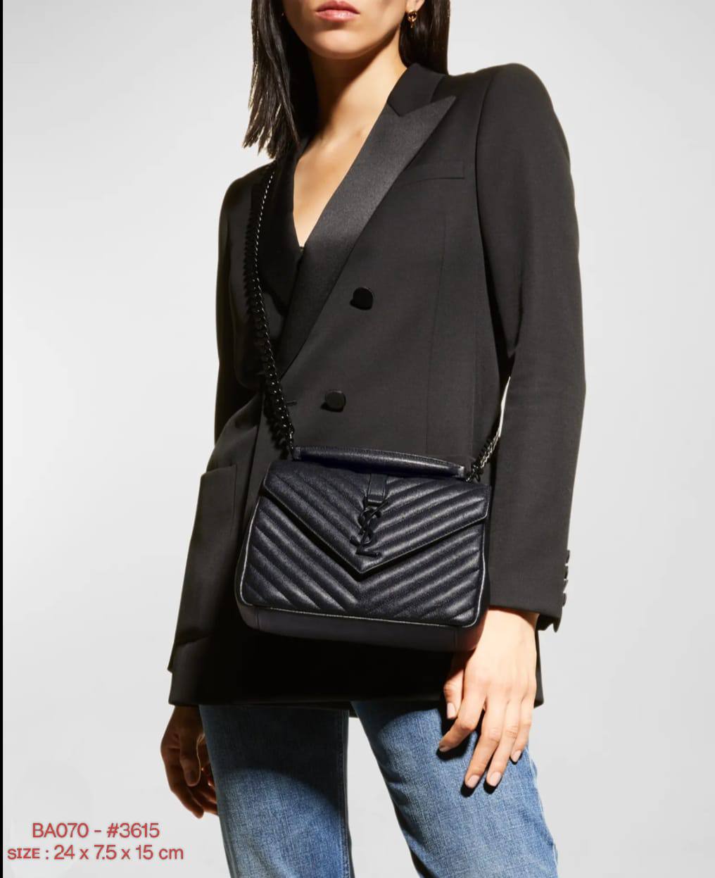 YSL  - ʏᴠᴇs sᴀɪɴᴛ ʟᴀᴜʀᴀɴᴛ
ᴄᴏʟʟᴇɢᴇ  ᴍᴇᴅɪᴜᴍ ʙᴀɢ ǫᴜɪʟᴛᴇᴅ ʟᴇᴀᴛʜᴇʀ
ɢᴏʟᴅ ʟᴀᴄᴇ ʜᴀʀᴅᴡᴀʀᴇ
sɪᴢᴇ : 23 x 7 x 14 cm
ᴡɪᴛʜ BOX
🎁🎁🎁

90 dhs✅

Zain31
♥️♥️♥️