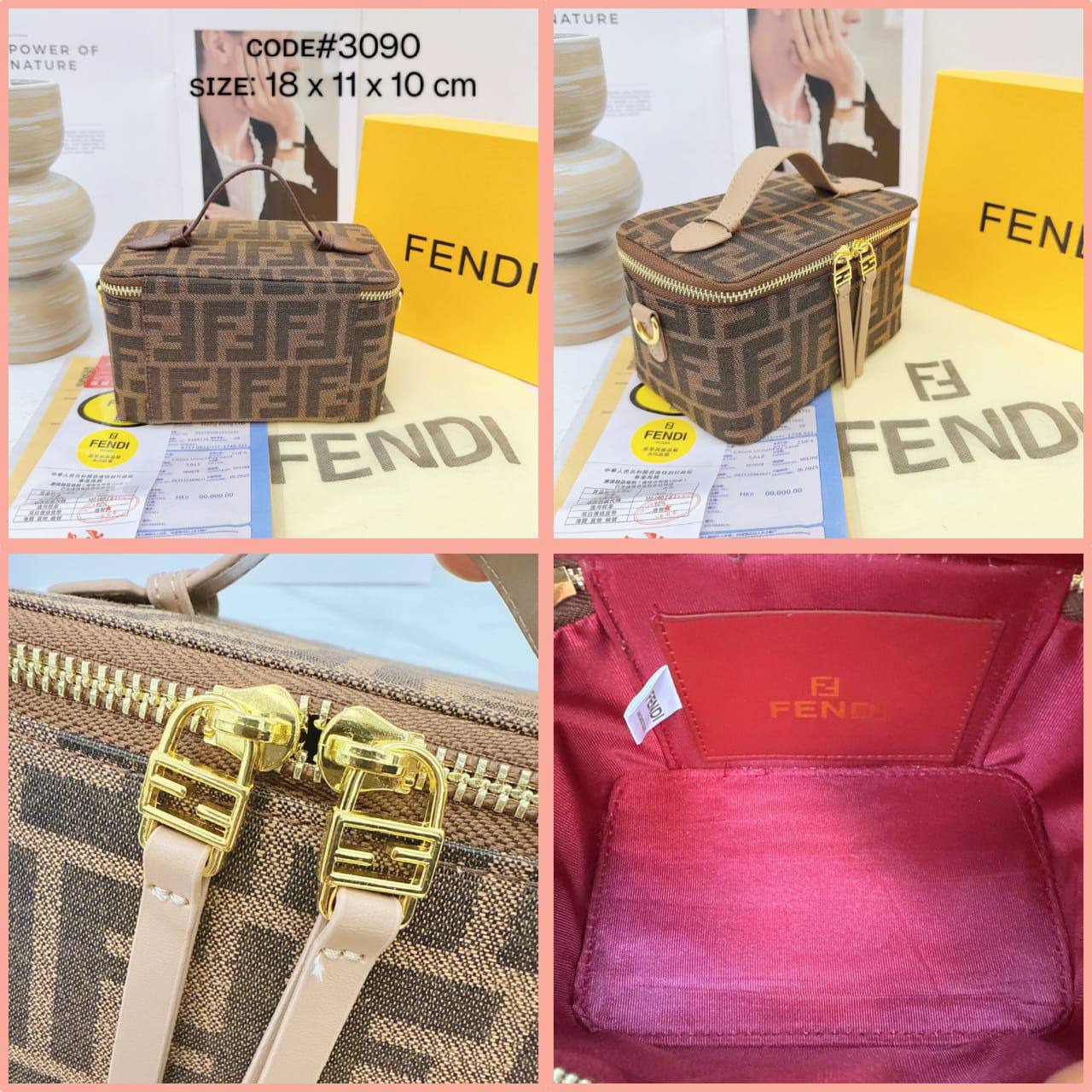 FENDI ᴠᴀɴɪᴛʏ ʙᴀɢ
ᴛᴏᴘ ʜᴀɴᴅʟᴇ ʙᴀɢ
ᴄᴀɴᴠᴀs ᴍᴀᴛᴇʀɪᴀʟ
ɢᴏʟᴅ ʜᴀʀᴅᴡᴀʀᴇ
ᴡɪᴛʜ ᴄʜᴀɪɴ ʙᴇʟᴛ sᴛʀᴀᴘ
sɪᴢᴇ : 18 cm
ᴡɪᴛʜ BOX
🎁🎁🎁

70 dhs🪙🌨️

Zain31
♥️♥️♥️