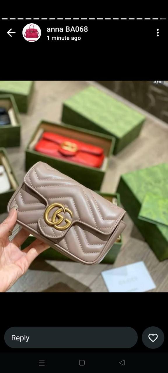 Gucci

With box 
🎁🎁🎁

90 dhs🪙💕

Zain136
♥️♥️♥️