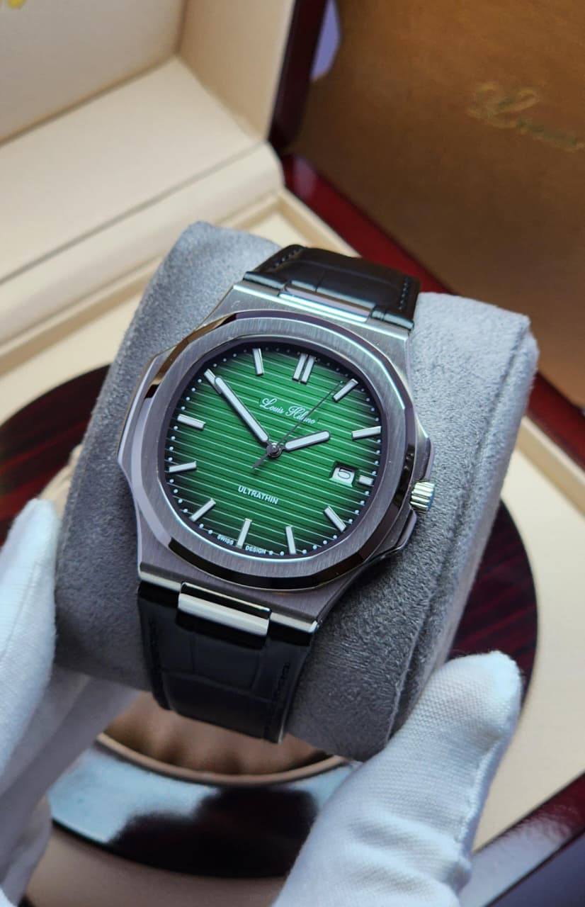 Louis Hilano 
watches for men 
good quality 
280 dhs🪙💕
 (size super slim40mm)

Zain59
♥️♥️♥️