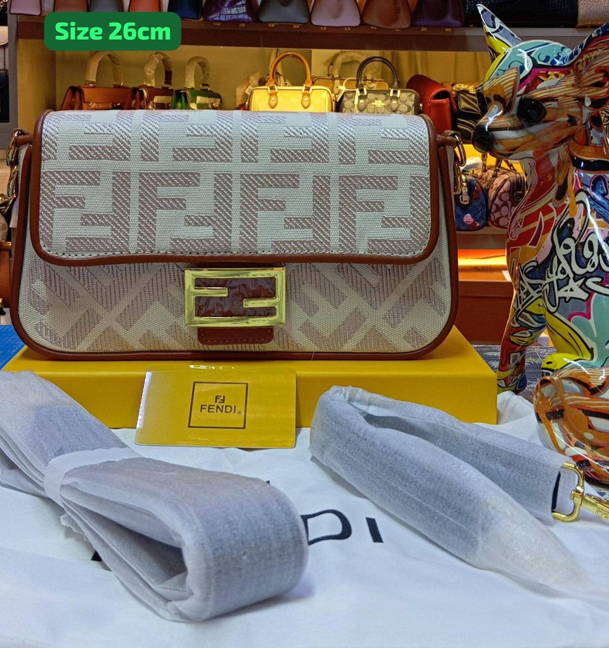 Fendi

Good quality 

with box 

120 dhs🇦🇪🇦🇪

Zain186
Zain158
♥️♥️