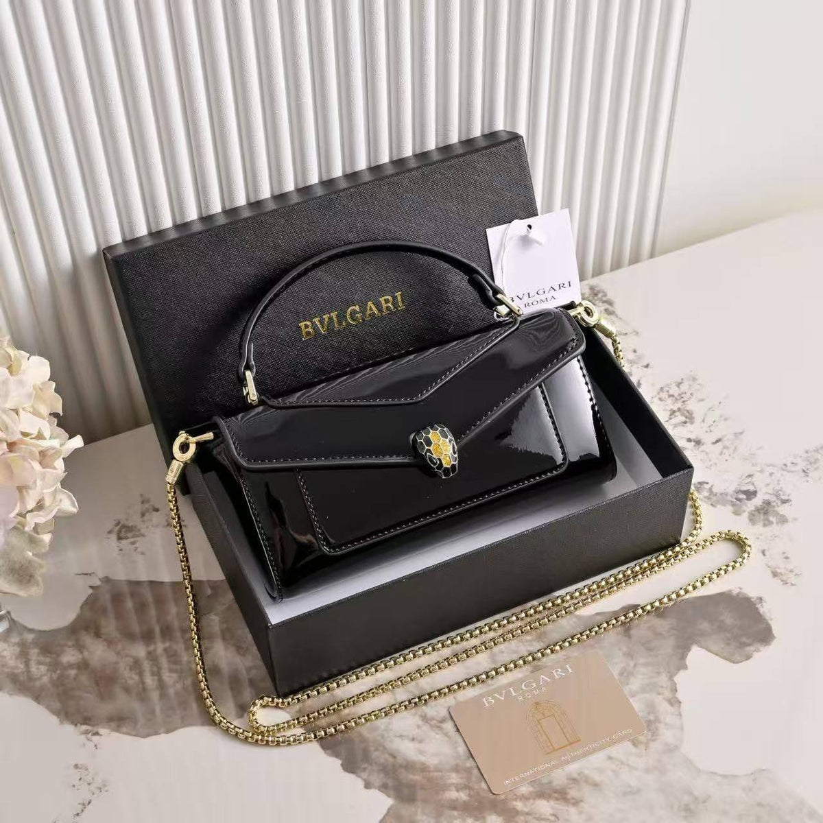 Bvlgari 
100 dhs🇦🇪🇦🇪

with box
size 19×5×9cm

Zain42
♥️♥️♥️