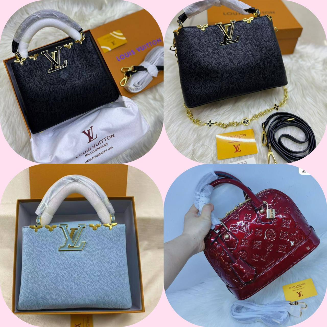 🌹 LV Capucenis 
1️⃣ First quality +🎁
Size : 25 * 18.5 cm
90 dhs✅
with box🎁

Zain115
♥️♥️♥️