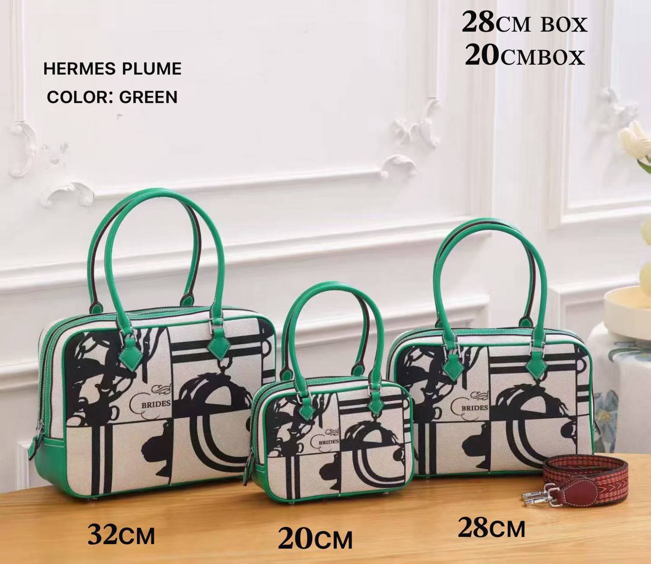 Hermes ᴘʟᴜᴍᴇ 𝟑𝟐
ʜᴀɴᴅʙᴀɢ/sᴛʀᴀᴘ
ʟᴇᴀᴛʜᴇʀ:
size ᴄʜᴇᴄᴋ!!!!
 sɪᴢᴇ: 𝟑𝟐ᴄᴍ-120 dhs✅ ᴘᴀᴘᴇʀ ʙᴀɢ
 sɪᴢᴇ: 𝟐𝟖ᴄᴍ-120 dhs✅ ʙᴏx
 sɪᴢᴇ: 𝟐𝟎ᴄᴍ-120 dhs✅ ʙᴏx


Zain56
♥️♥️♥️