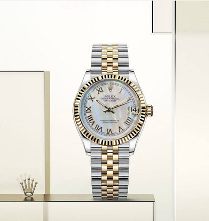 Rolex 
For Ladies Automatic 
Good Quality  31mm 
230 dhs🪙🌨️

Zain59
♥️♥️♥️
