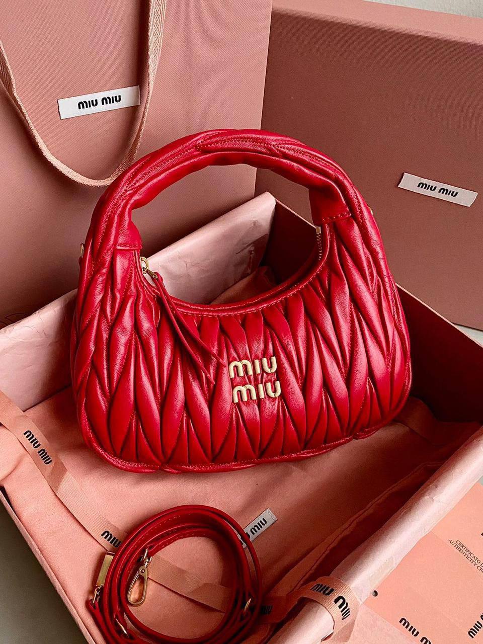 miumiu model, 
good quality, 

comes with box,  
🎁🎁🎁

size...23 * 11 cm 
95 dhs❣️

Zain12
♥️♥️♥️