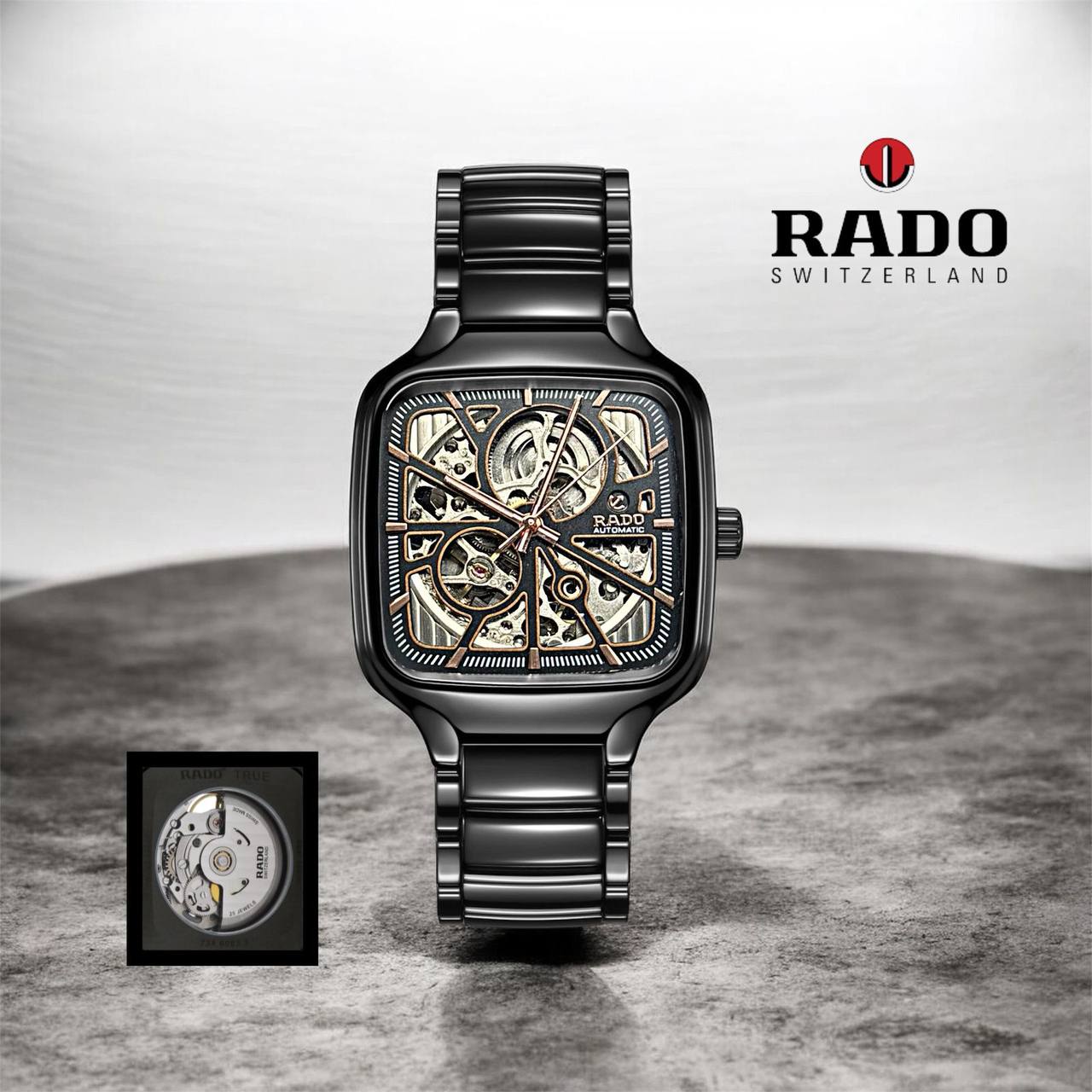 Rado Men
*Automatic*
*Good quality*
320 dhs✅

Zain29
♥️♥️♥️