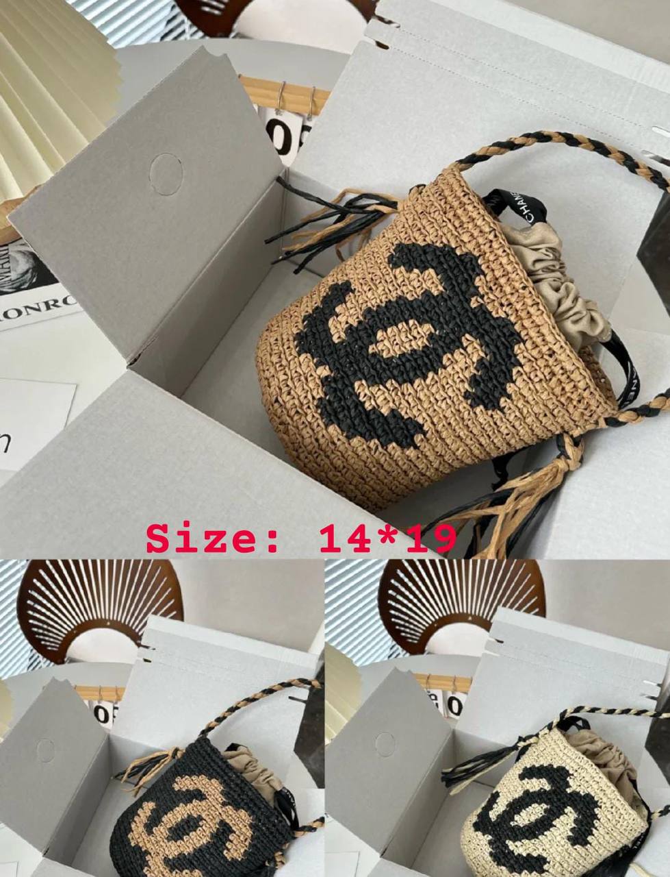 Chanel
85 dhs✅
Size 14*19

Zain07
♥️♥️♥️
