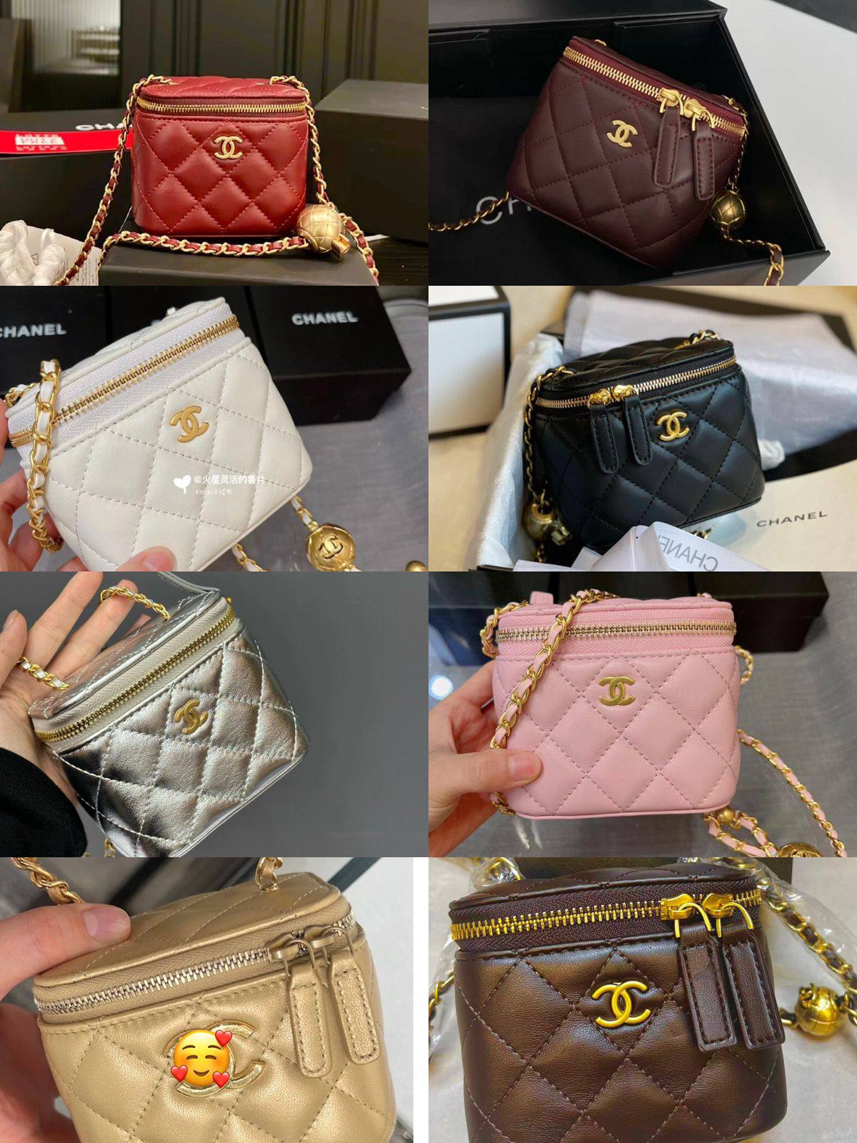 New Chanel mini cosmetic bag, good quality, 

comes with box, 
🎁🎁🎁

size...13* 10cm
90 dhs🪙🌨️

Zain12
♥️♥️♥️