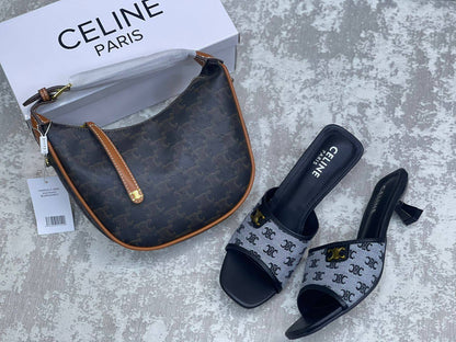 Celine 
Set
Heel size 36 to 40
210 dhs❣️

Zain175
♥️♥️♥️