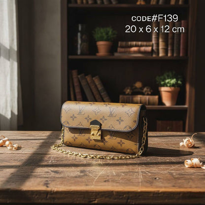 LV
ᴘᴏᴜᴄʜᴇᴛᴛᴇ ᴄᴀᴍɪʟʟᴇ
ɢᴏʟᴅ ᴄʜᴀɪɴ ᴀᴅᴊᴜsᴛᴀʙʟᴇ 
ʀᴇᴍᴏᴠᴀʙʟᴇ ᴄʜᴀɪɴ ʙᴇʟᴛ sᴛʀᴀᴘ
sɪᴢᴇ: 20cm
ᴡɪᴛʜ BOX
🎁🎁🎁

70 dhs❣️

Zain31
♥️♥️♥️