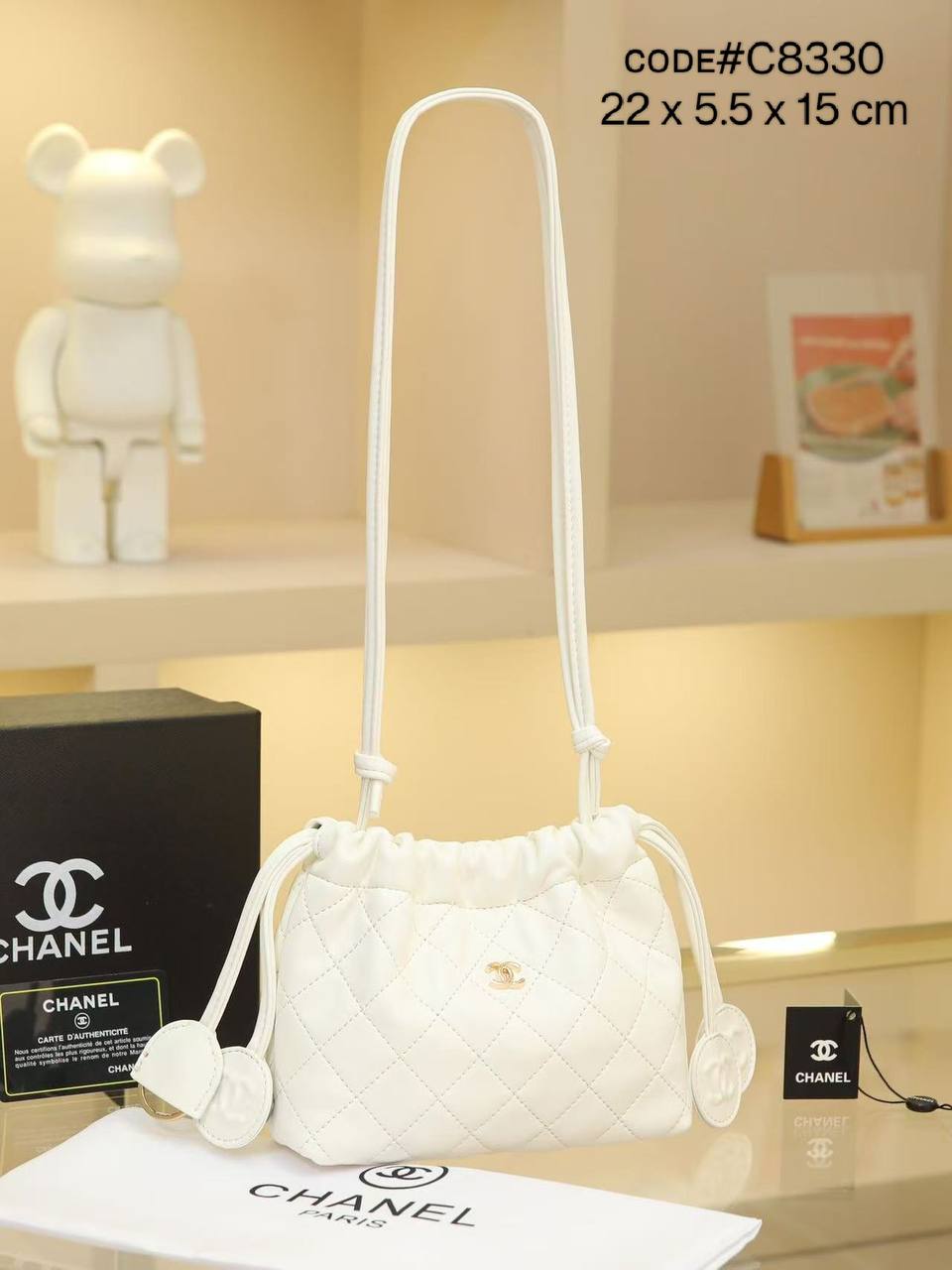 Chanel ᴘᴏᴜᴄʜ ʙᴀɢ
ǫᴜɪʟᴛᴇᴅ sᴏғᴛ ʟᴇᴀᴛʜᴇʀ
ᴅʀᴀᴡsᴛʀɪɴɢ ᴄʟᴏsᴜʀᴇ
ᴀᴅᴊᴜsᴛᴀʙʟᴇ ʙᴇʟᴛ sᴛʀᴀᴘ
ɢᴏʟᴅ ʜᴀʀᴅᴡᴀʀᴇ
sɪᴢᴇ: 22 cm
ᴡɪᴛʜ BOX
🎁🎁🎁

90 dhs✅

Zain31
♥️♥️♥️