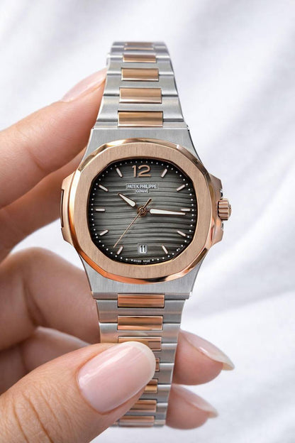 Patek Philippe 
watch for ladies good quality 
260 dhs✅

Zain59
♥️♥️♥️