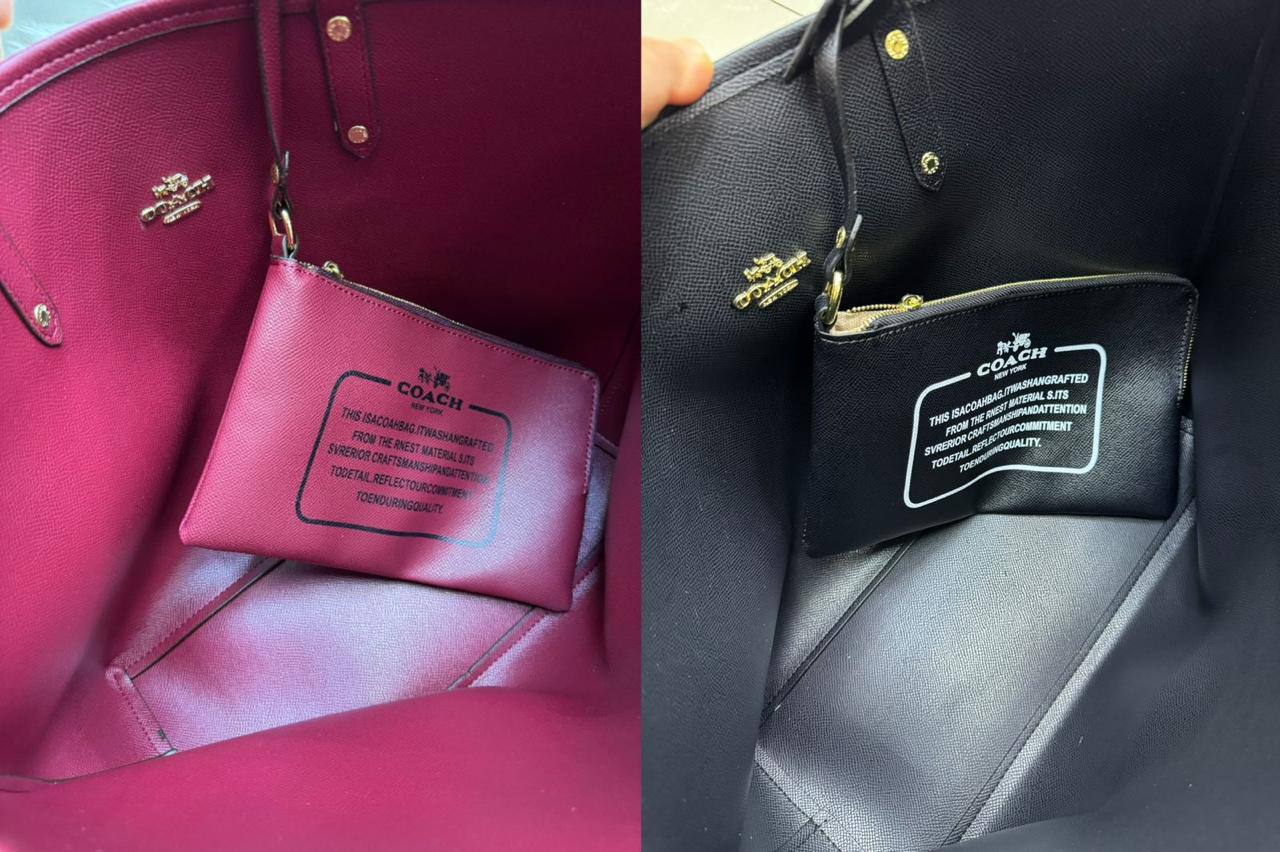 💞 Coach 2 in 1  2️⃣-sided
1️⃣ First quality＋🎁
Big Size : 45 * 30 cm
95 dhs✅
with box 🎁

Zain115
♥️♥️♥️