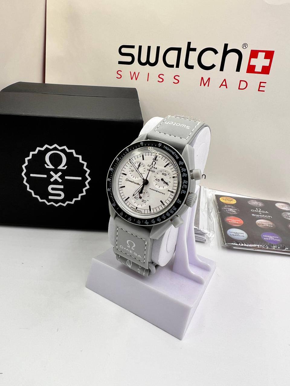 Swatch 

with box
🎁🎁🎁

85 dhs✅

Zain85
♥️♥️♥️