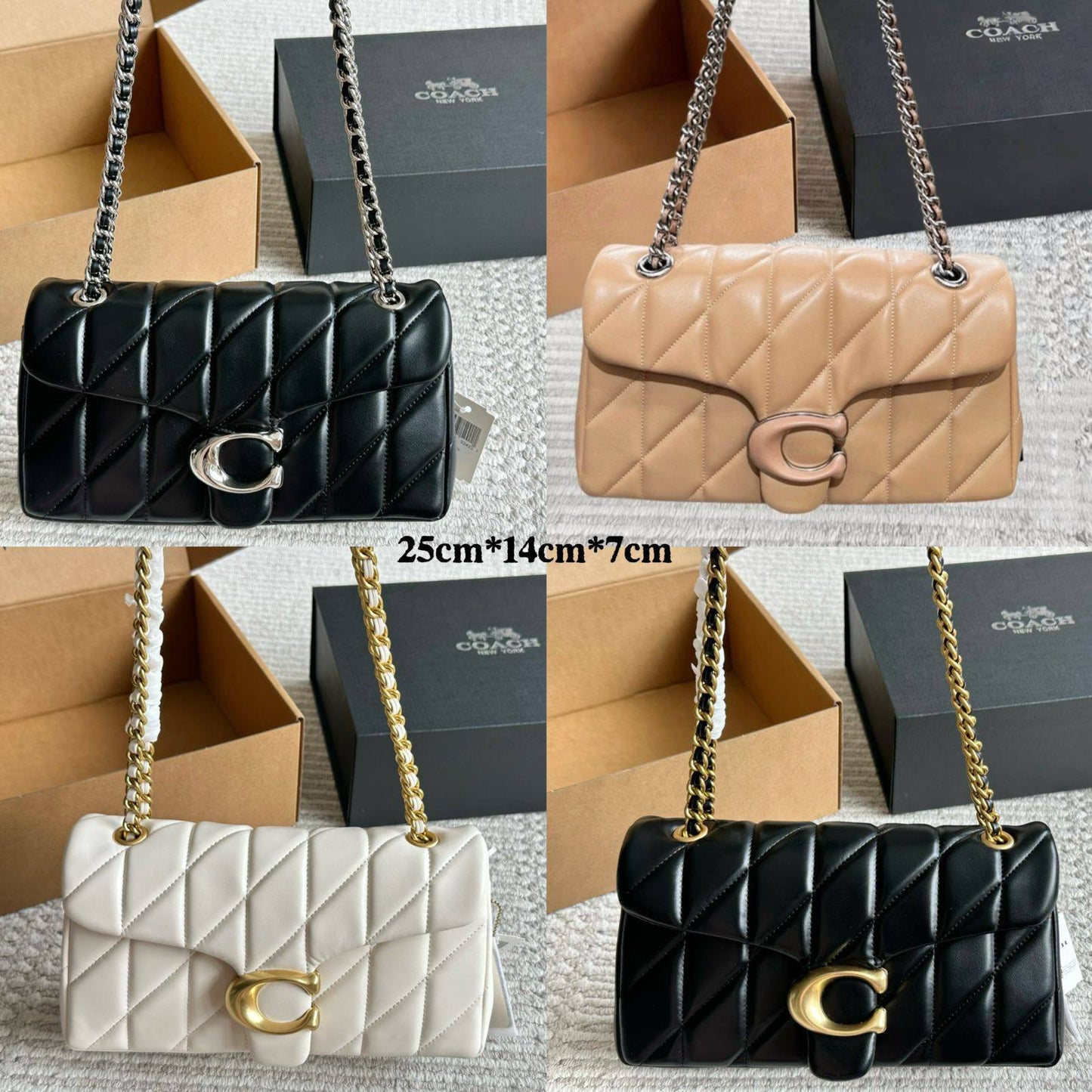 COACH 
NEW CAME GOOD QUALITY 
WITH BOX 
🎁🎁🎁

115 dhs❣️
Size: 25 cm

Zain39
♥️♥️♥️